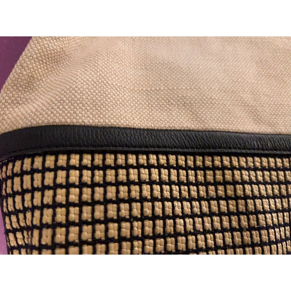 Fossil Maya Bag Leather Trim Colorblock Hobo Purse Multi Crossbody Strap Neutral - Picture 7 of 11